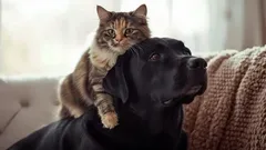 Een vergelijking van katten- en hondenhygiëne: geurtjes, haren en zindelijkheid.