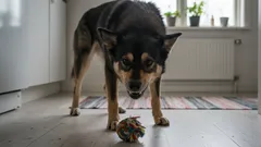 Het gegrom van de hond is wat hij eigenlijk probeert te zeggen.
