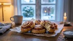 Kerst kaneelbroodjes stap voor stap