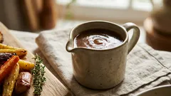 Vegetarische Madeira-jus: rijke make-aheadsaus voor kalkoen en groenten